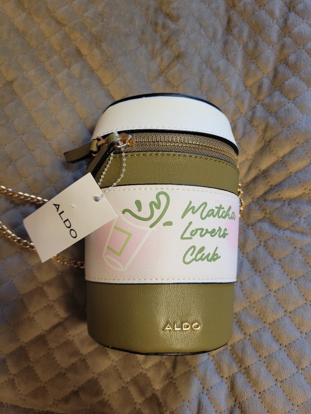 New COFFEE BREAK 3D CROSSBODY Aldo Matcah Lovers Club purse handback